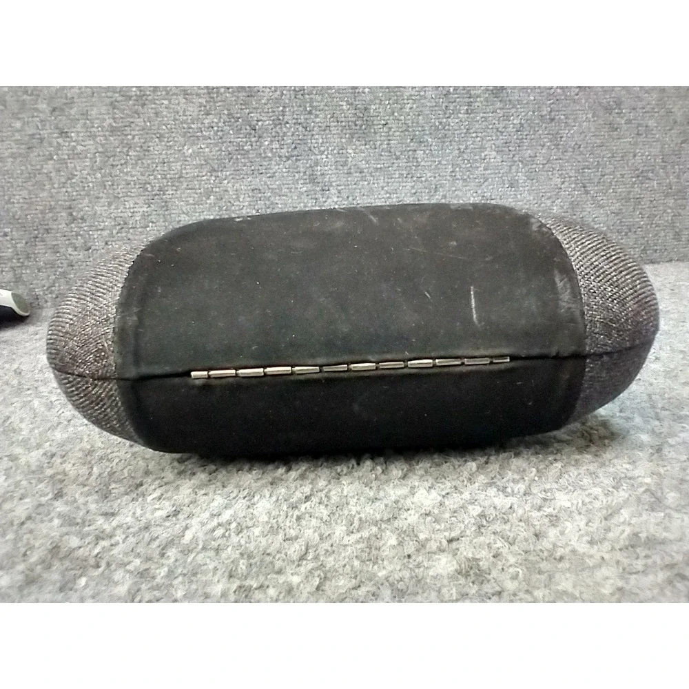 Oakley Sunglasses Hard Case Charcoal Grey Woven Fabric Ellipse Logo Storage
